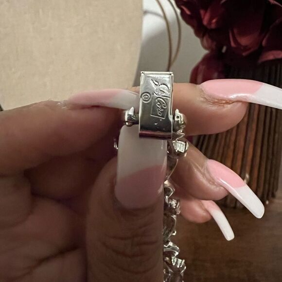 CORO PEGASUS VINTAGE BRACELET WITH BLUE RHINESTONES - Picture 5 of 5